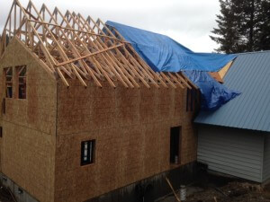Framing Twin Lakes Idaho Addition Walls and Roof System